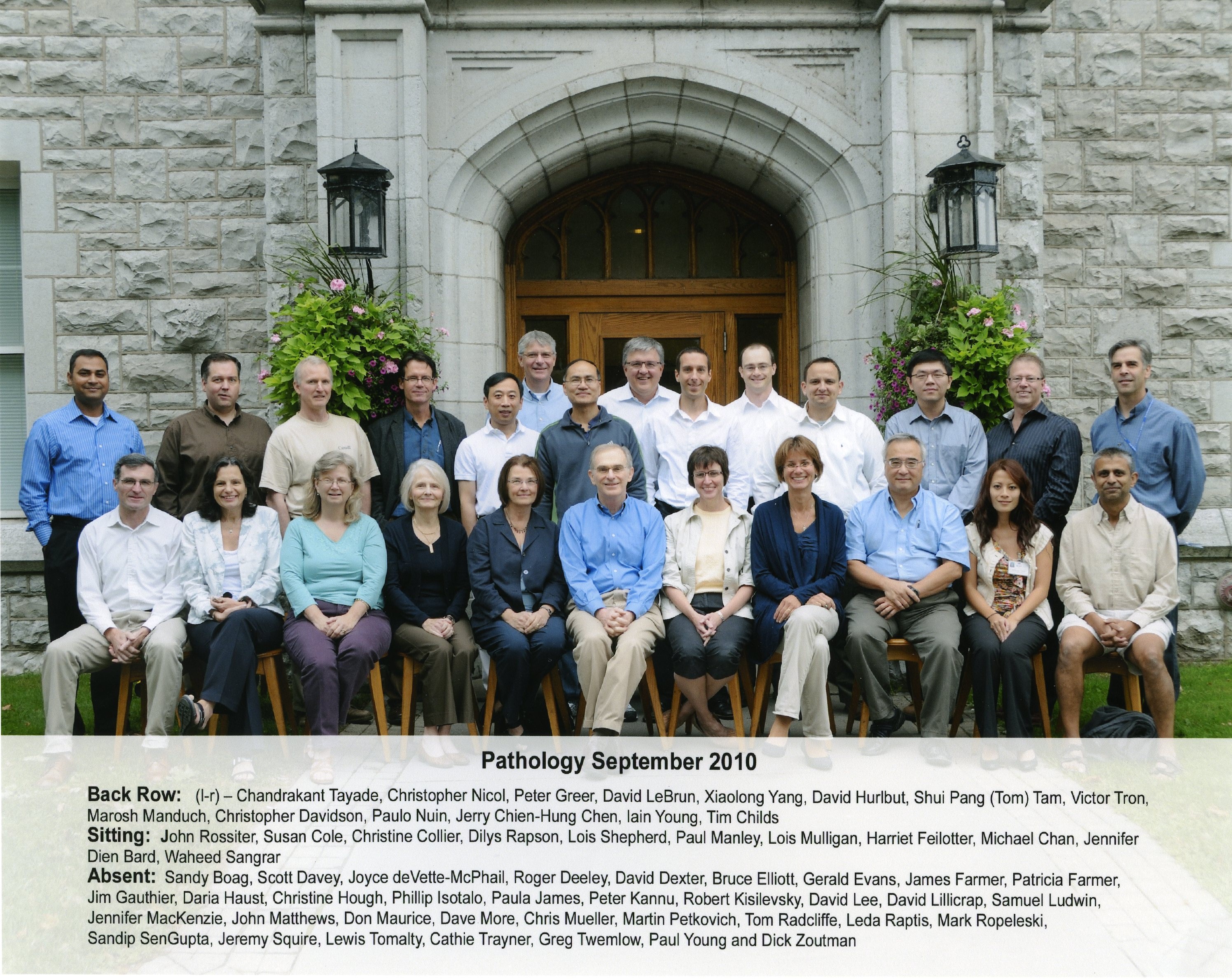 2010 Faculty Group Photo