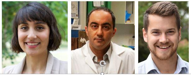 Drs. Victoria Hoskin and Abdi Ghaffari, and MD/PhD candidate Brian Laight 