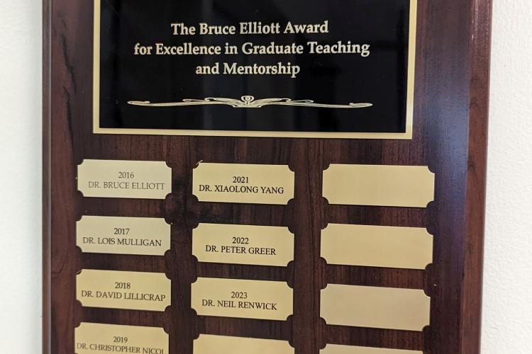The Bruce Elliot Award 2023