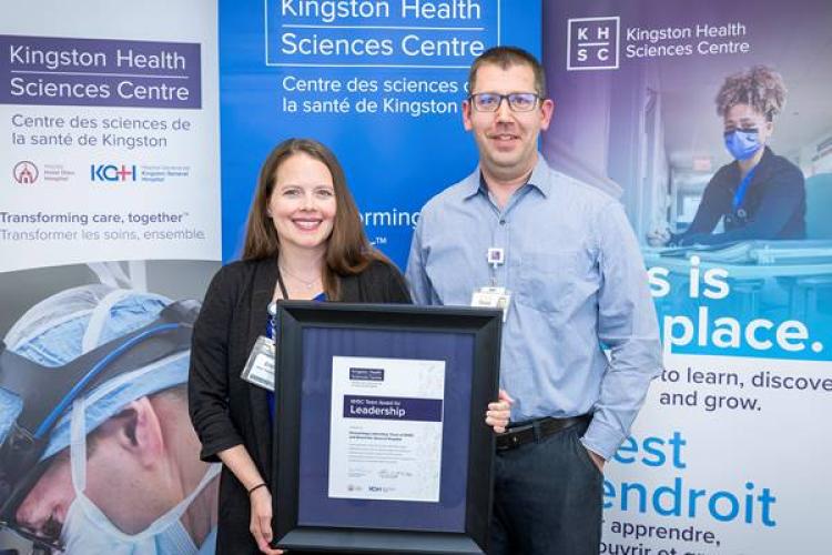 The KHSC 2023 Team Award for Leadership recipient is the Hematology Laboratory Team.