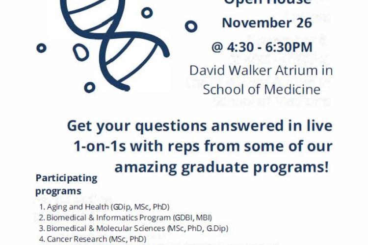 QHS Grad Program Open House 